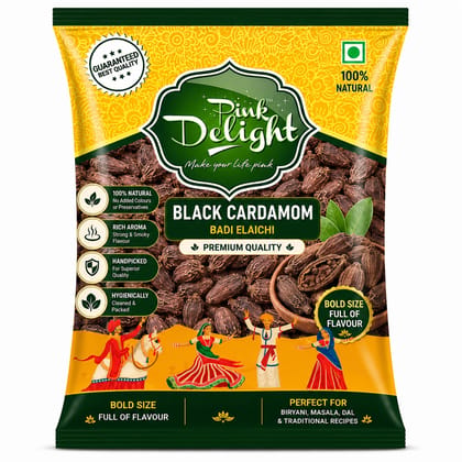 Pink Delight Black Cardamom/Doda/Badi Ilayachi 25g