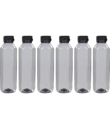 PearlPet Topaz-1000ML-GREEN-6PCS Green Plastic Water Bottle 1000 mL ( Set of 6 )