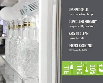 Crystal Clear Water Bottle For Fridge, Home Office Gym School | 1000Ml | Set Of 6 Pcs