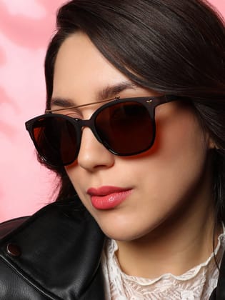 The Bar Aviator Sunglasses - Chocolate Brown-Sunglass