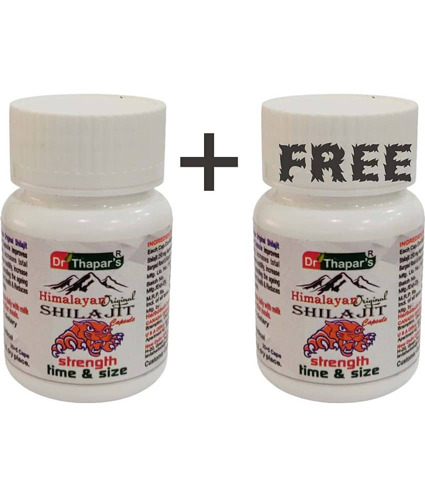 Dr. Thapar'S Himalyan Original Shilajit Capsule Buy Oneget One Pack Of 30 Capsules Each