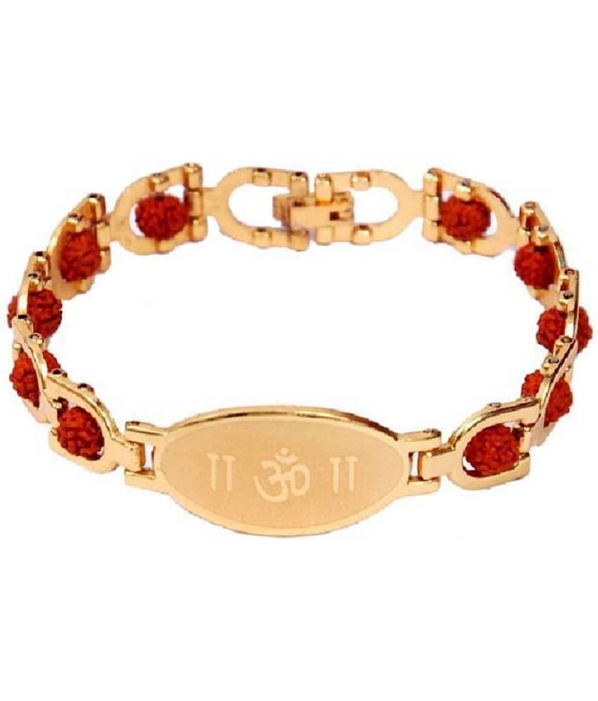 Om & Rudraksh Bracelet (Pack of 1)