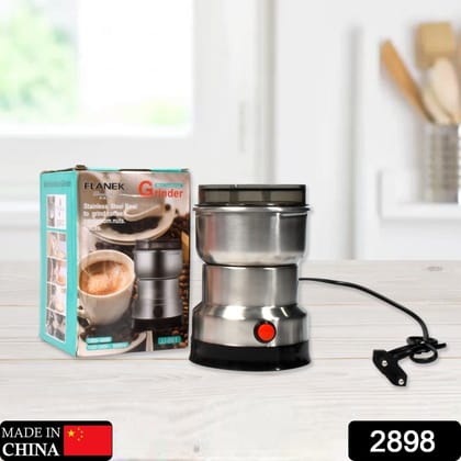 Multifunction Grinder Machine Electric Cereals Grain Mill Spice Herbs Grinding Machine Tool Stainless Steel Electric Coffee Bean for Home