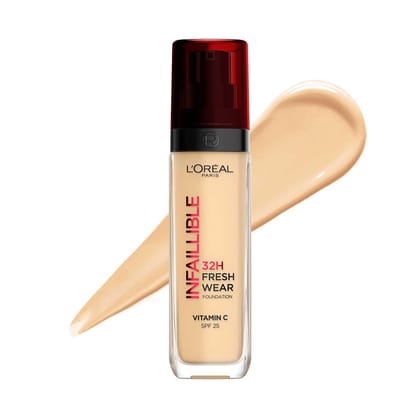 L'Oreal Paris Infallible 32H Fresh Wear Foundation - 125 Warm Undertone, 30ml L'Oreal Paris Infallible 32H Fresh Wear Foundation - 125 Warm Undertone, 30ml - 125 Natural Rose / 1 count (Pack of 1)
