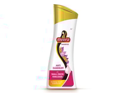 Meera Anti Dandruff Shampoo, With Goodness Of Small Onion and Fenugreek, Nourishment, For Men And Women, Paraben Free, 180 ml