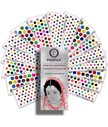 Perpaa Multicolour Bindi Stick on Pack of 1 120 g