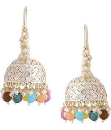 VIRAASI - Multi Color Jhumki Earrings ( Pack of 1 )