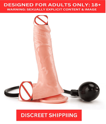 KNIGHTRIDERS INFLATABLR SUCTION CUP DILDO MASSIVE DILDO SOFT SILICONE WITH SUCTION CUP DILDO - WOMEN MASTURBATOR