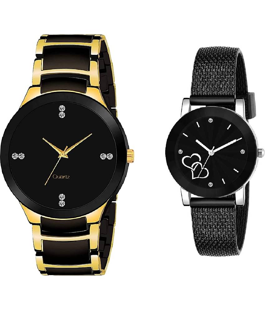 Cosmic - Multicolor Metal Analog Couple's Watch