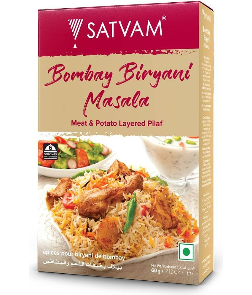 SATVAM Bombay Biryani Masala (5 * 60g) Masala 300 gm Pack of 5