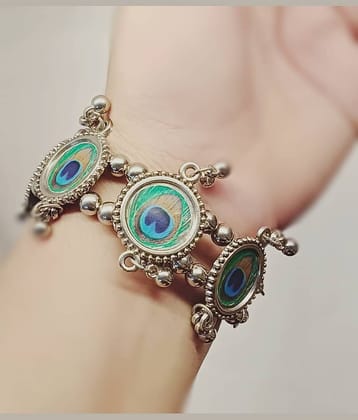 Samridhi DC Silver Bangle ( Pack of 1 )