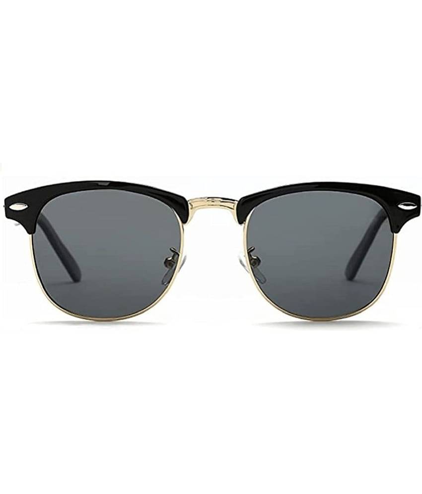 Kanny Devis Black Oval Sunglasses ( Pack of 1 )