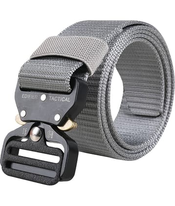 Edifier - Light Grey Leather Men's Casual Belt ( Pack of 1 )