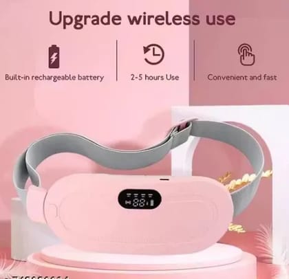 Cordless Period Cramp Relief Heating Belt with Massage | Rechargeable Heating Pad with LED Display | 3 Heat & Massage Modes Portable Pain Relief Belt Cordless Period Cramp Relief Heating Belt with Massage | Rechargeable Heating Pad with LED Display | 3 Heat & Massage Modes Portable Pain Relief Belt
