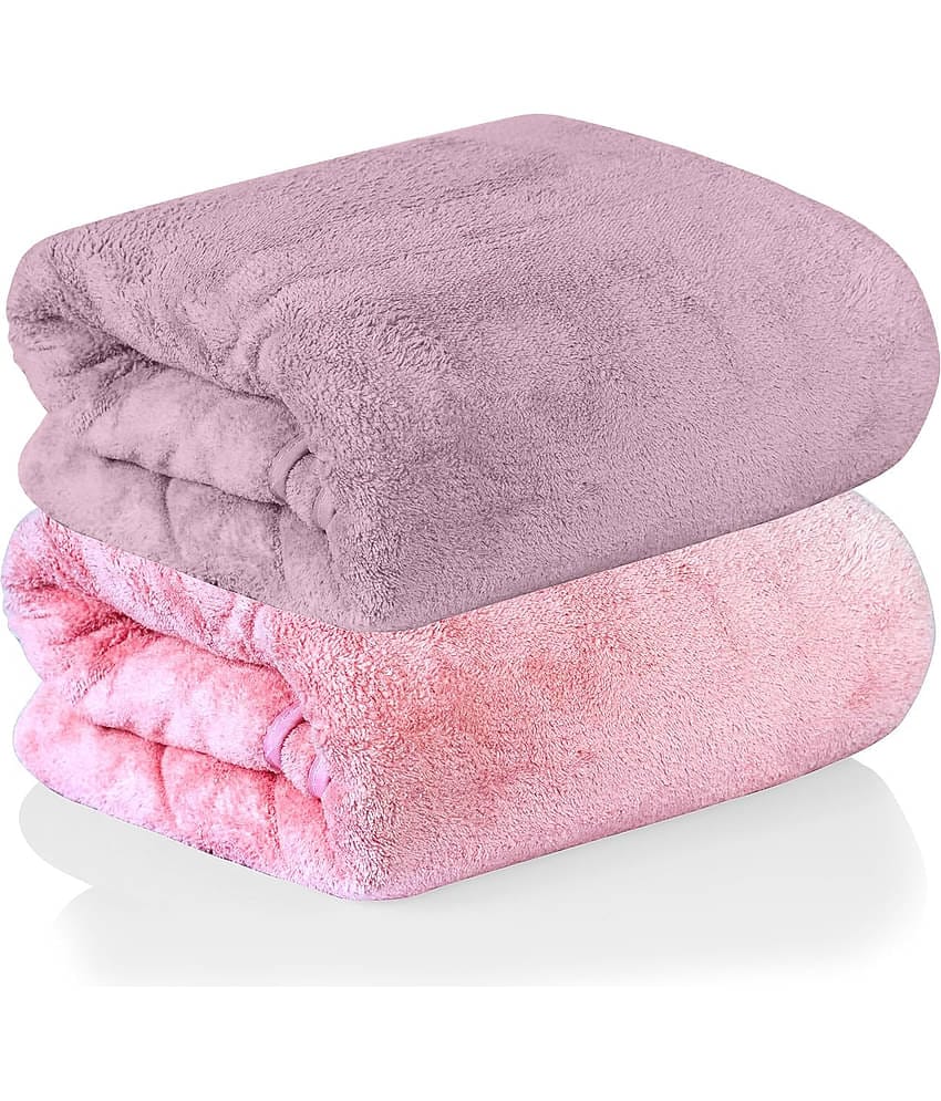 Midastra Pack of 2 Microfibre 500 -GSM Bath Towel ( Multicolor )