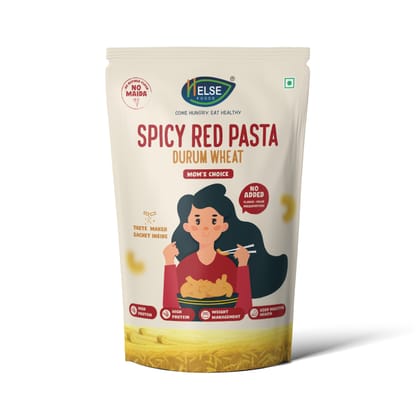 Helse Foods Wheat Spicy Red Macaroni Pasta - Pack of 3, 345 gm Helse Foods Wheat Spicy Red Macaroni Pasta - Pack of 3, 345 gm