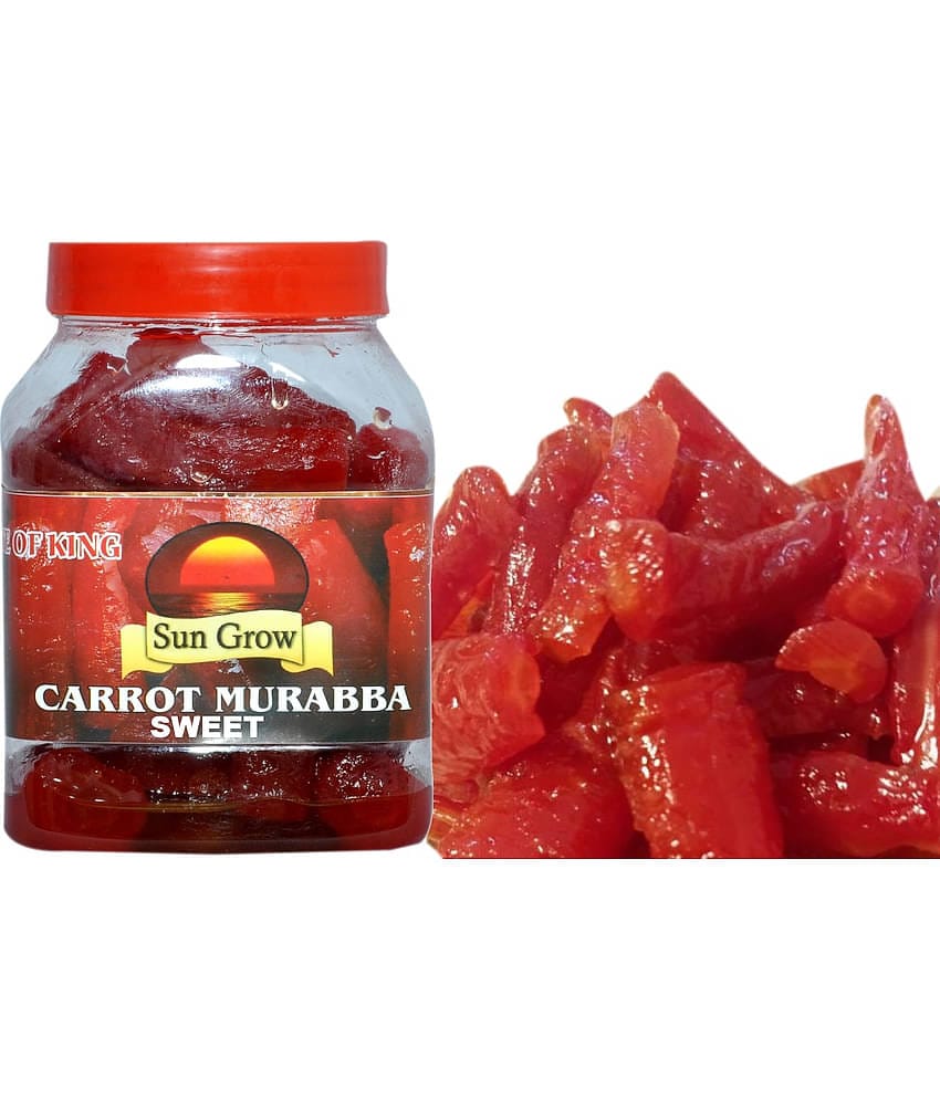 Sun Grow SWEET Home Made, Hand Made Organic Carrot Murabba, Palm Good for Blood Circulation Pickle 1 kg