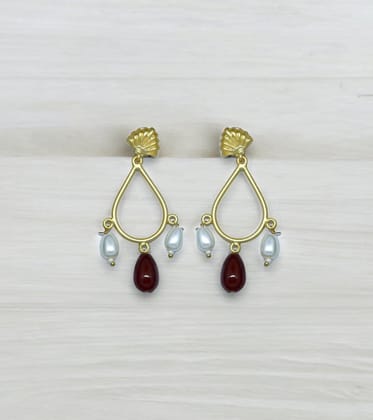 Purple Pearl Earrings