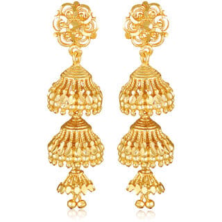 South Screw back alloy  Jhumki, Jhumka, Jhumkas Earring for Women and Girls- (VFJ1471ERG)