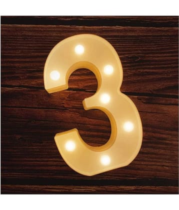 MIRADH LED Marquee Letter Light,(Number-3) LED Strips