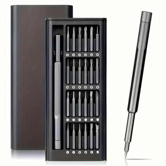 24 in 1 Small Mini Magnetic Precision Screwdriver Bits Set, Eyeglasses, Computer, Electronic, Watch Repair Kit with Phillips and Star Tiny Screw Driver Home Kit (Original Series))