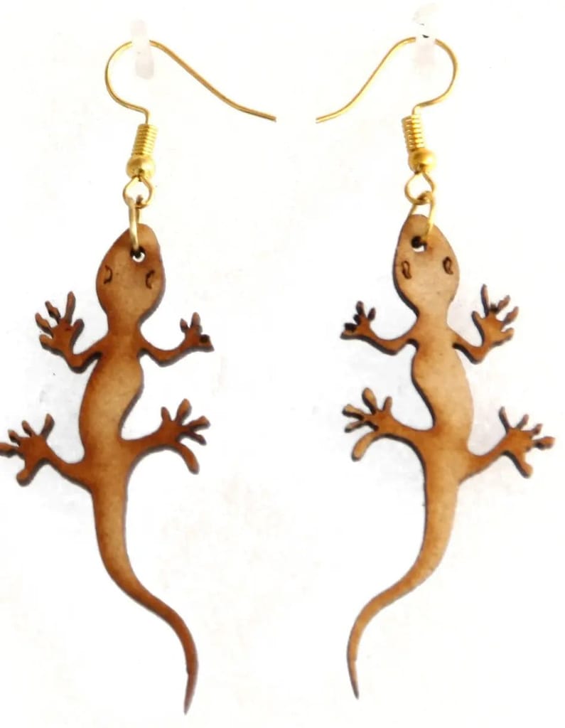 Handcrafted Wooden Earrings Set - 4 Pairs of Unique and Playful Designs