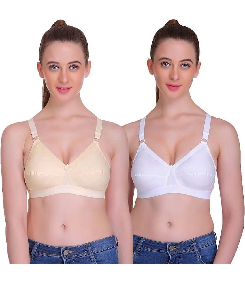 TT Pack of 2 Cotton Women's Everyday Bra ( Multi Color )