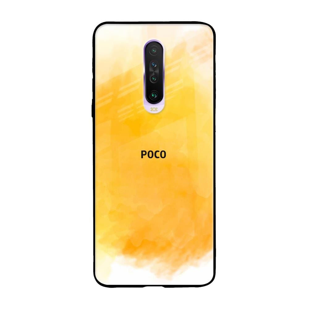 Rustic Orange Glass Case for Poco X2