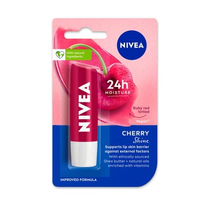 NIVEA CHERRY SHINE LIP BALM 4.8 GMS