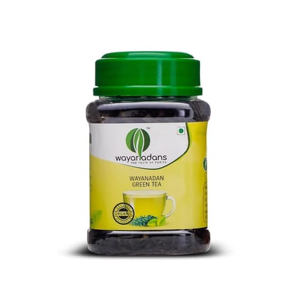 WAYANADANS Premium Green Tea 50 g Jar | Rich in Antioxidants | Refreshing and Energising | All Natural Flavour | Pack of 1