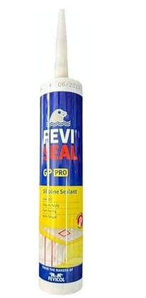 ADISON Feviseal Anti-Fungal Low VOC Silicone Sealant, 280 ml, Pack of 2 Bottles, easy application perfect for sealing and protecting against moisture and mol