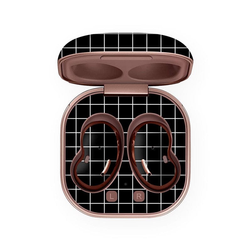 Squares Black Skin For Samsung Buds Live Squares Black Skin For Samsung Buds Live - Default Title