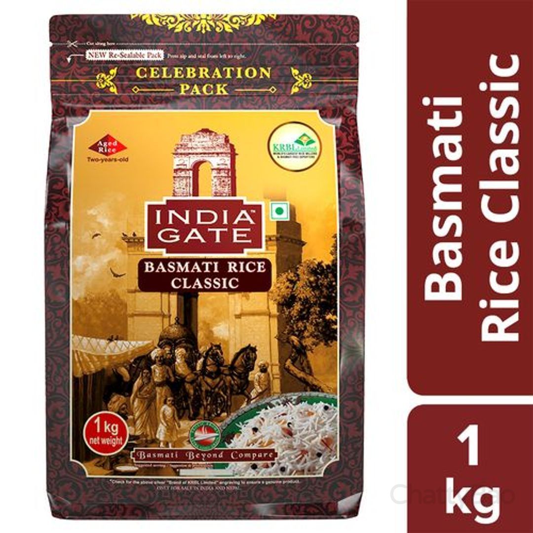 India Gate Basmati Rice - Classic 1 Kg
