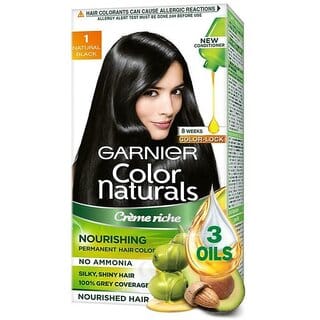 Naturals Cream Natural Black Garnier Hair Color 1 - 70ml + 60g