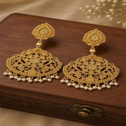 Elayne  Noor Chandrika Chandbali Earrings