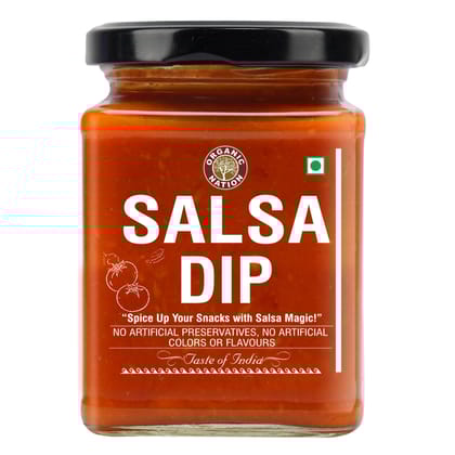 Organic Nation Salsa Dip | Homestyle Made with Fresh Tomatoes, Herbs & Spices | No Added Preservatives, No Artificial Flavours | Traditional Recipe, 260g