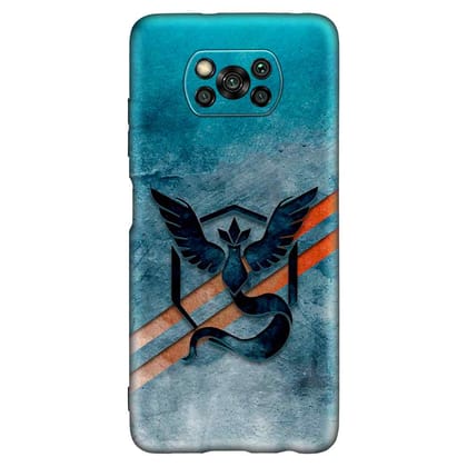Pokemon Go  POCO X3 Premium Embossed Mobile cover