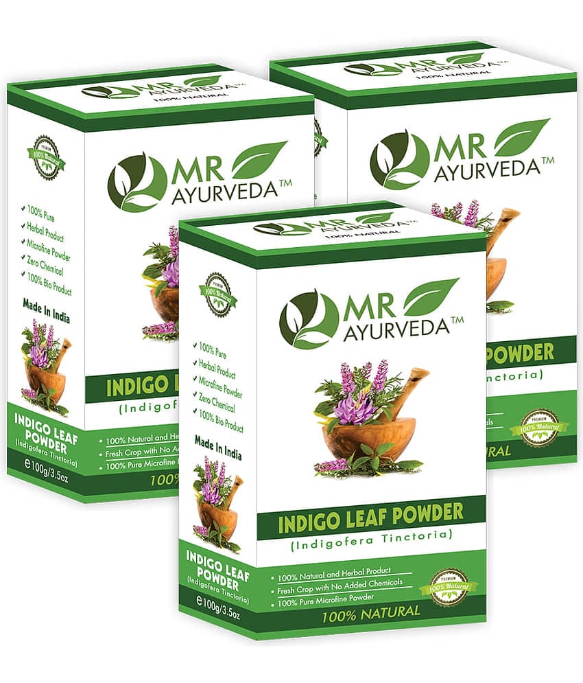 MR Ayurveda Best Selling Indigo Powder Natural Henna 300 g Pack of 3
