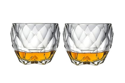 High end Double Rock Old Fashioned Whiskey Glasses, Brandy Glass Cocktail Glasses for Scotch, Wine, Bourbon and Cognac - Kitchen Glassware Parties Cocktails Glass (340 Ml) High end Double Rock Old Fashioned Whiskey Glasses, Brandy Glass Cocktail Glasses for Scotch, Wine, Bourbon and Cognac - Kitchen Glassware Parties Cocktails Glass (340 Ml)
