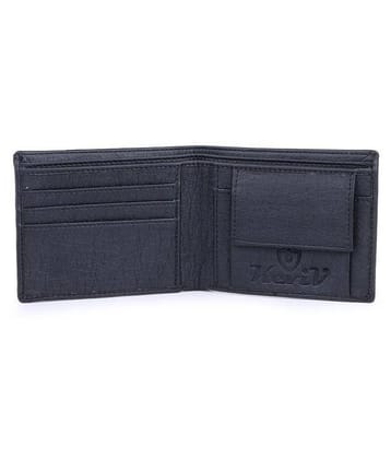 Keviv - Black Leather Mens Regular Wallet ( Pack of 1 ) - Black