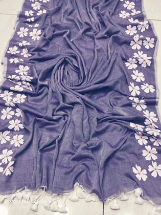 PURE MAL COTTON HAND WEAVING SAREE WITH BLOUSE PIECE