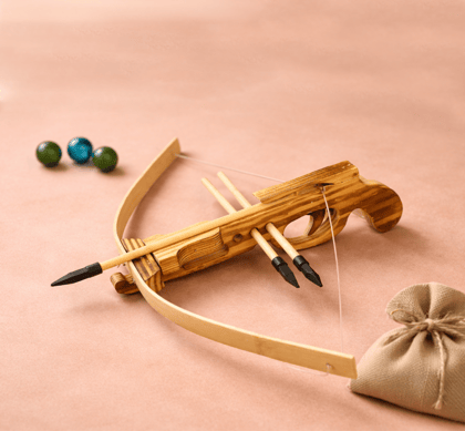 Handcrafted Wooden Dhanush (Bow) – Budhni Lacquerware Craft