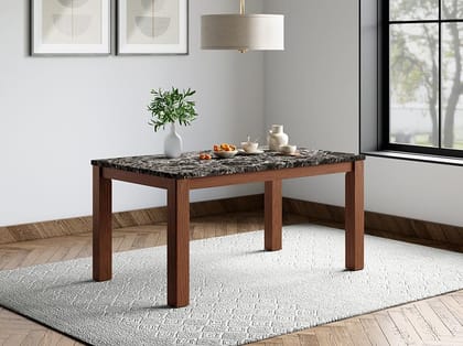 Onyx 6 Seater Dining Table -Cappuccino Color