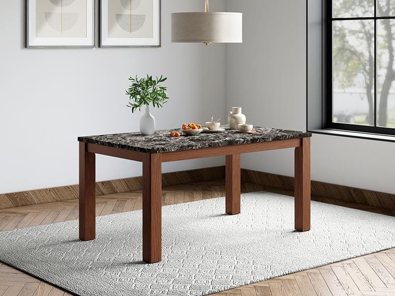 Onyx 6 Seater Dining Table -Cappuccino Color