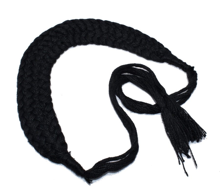 Black Braided Back Rope/Dori Adjustable Cord Necklace for Jewellery Making , (16 Inch) , NDR-021-Per Packet of 3 Pcs / 16 Inch
