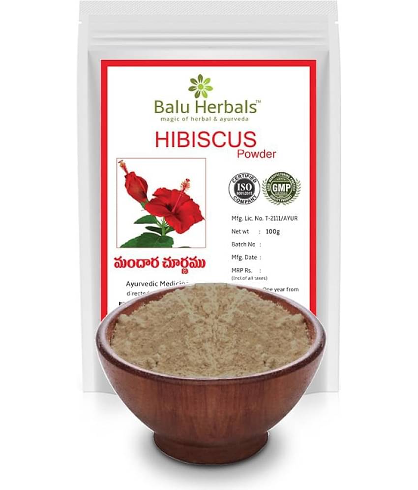 Balu Herbals Hibiscus Powder 100 Gm Pack of 1