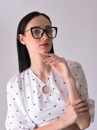 Clear Lens Gold-Toned Butterfly Sunglasses-Sunglasses