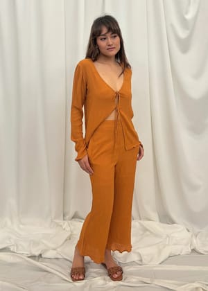 Lira Co-ord set-Brown / XS