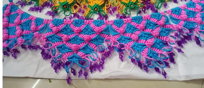 Toran  pink and blue colour