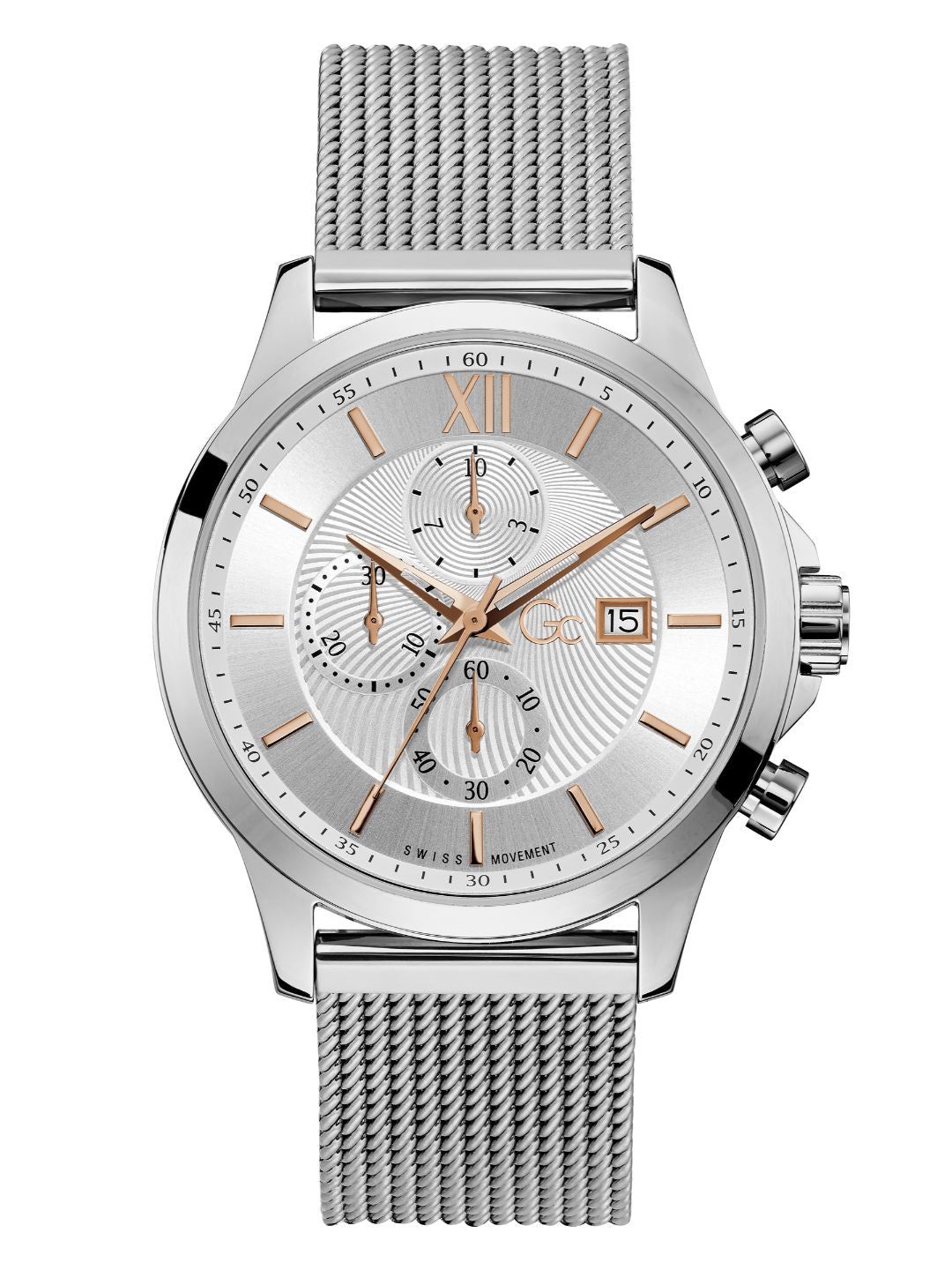 GC Men Silver Wrist Watch - Y27004G1MF-Silver